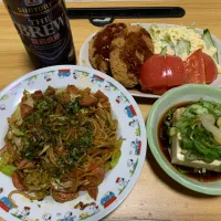 今日の夕飯はあるもので焼きそば|料理好きなじいさまさん