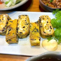 ひじき煮入り卵焼き| じゅんさんさん