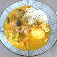 かぼちゃと鶏肉のあっという間シチュー| morimi32さん