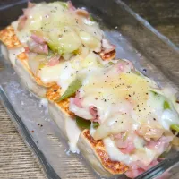 豆腐のベーコンねぎチーズ焼き|ぱんだのままんさん