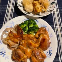 照り焼きチキンと煮物|めんちゃんさん