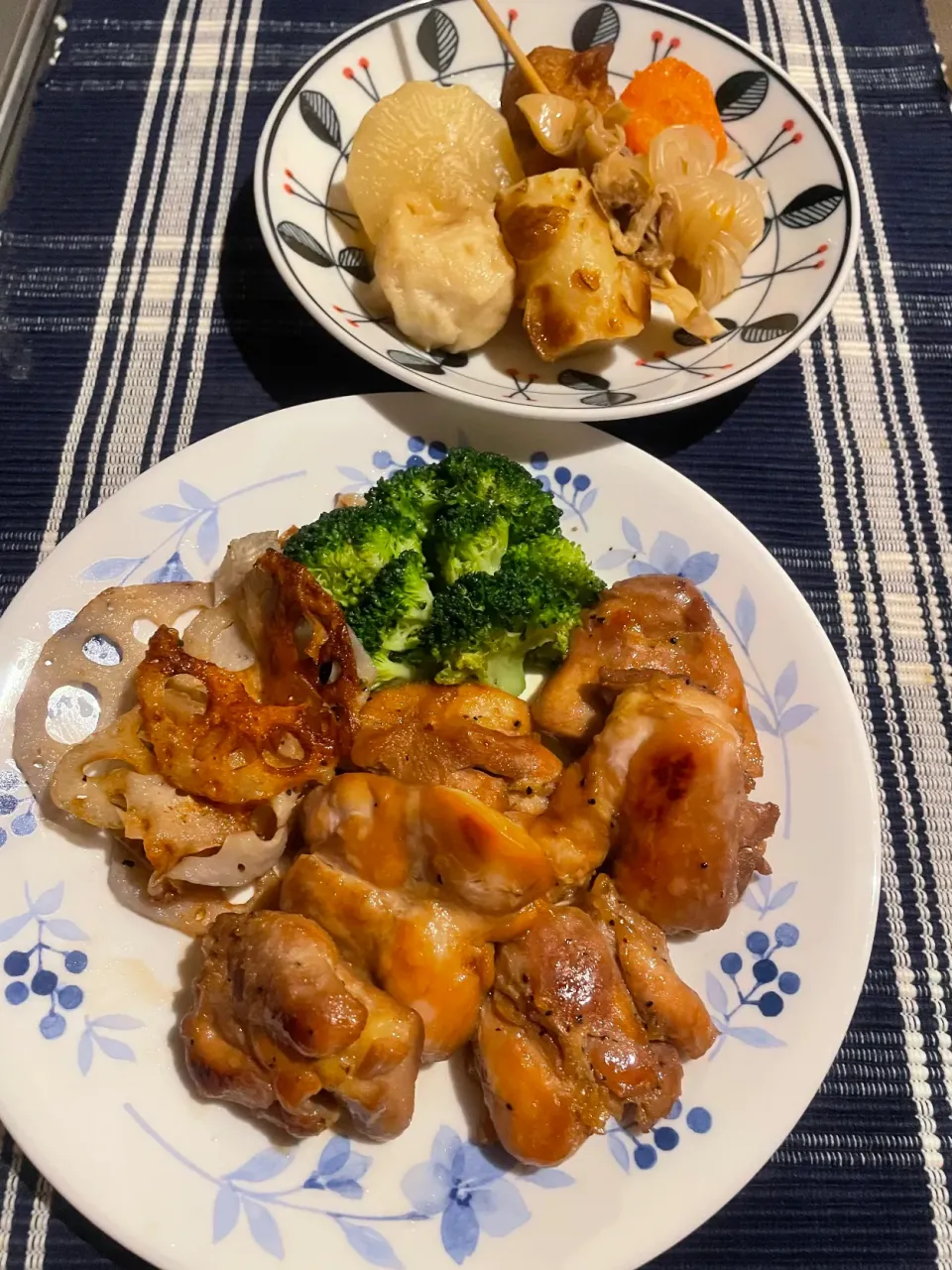 照り焼きチキンと煮物|めんちゃんさん