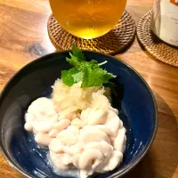 冬のプチ贅沢❄️白子ポン酢とビールで乾杯🍺