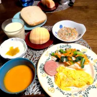 朝ごはん🌄！|まめころさん