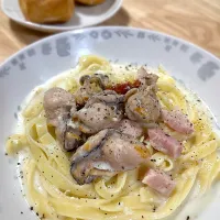 牡蠣🦪のクリームパスタ| ＊.｡.＊ yükinaﾟ＊.｡.＊さん