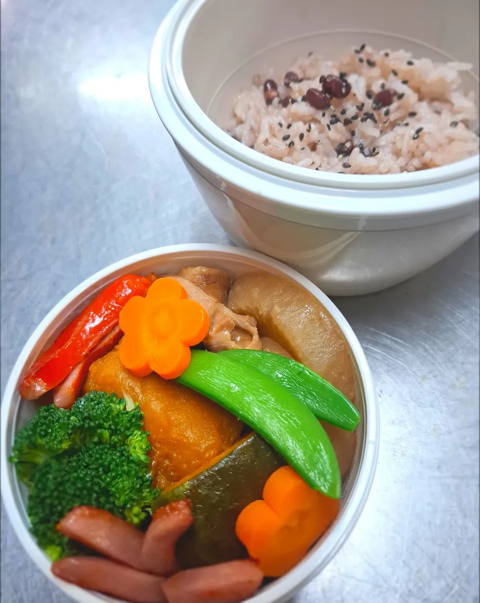 🍱豚バラ大根弁当🍱😋|ゆきさんさん