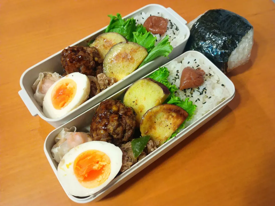 次男弁当&おにぎり|tamagomagomagoさん