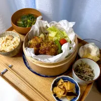 鶏の唐揚げネギソース定食| pontalさん