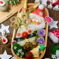 クリスマス弁当|Akiyoෆ¨̮⑅さん
