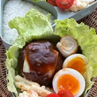 チーズハンバーグ弁当|まめさん