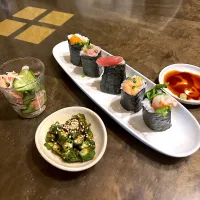 スーパーのお寿司をお皿に|かっちゃん杉さん