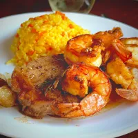 Surf and Turf with Saffron Rice|Laki Maikaʻiさん