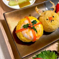 まんまるプレゼントの手まり寿司🎁