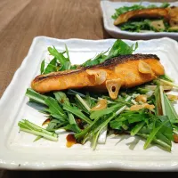 鮭のバタぽんソテー