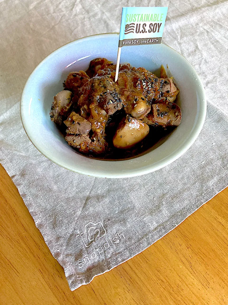鶏レバー甘辛煮〜サステナブル大豆を使ったお味噌も入れてみたらコクうま😋に出来たよ〜|さくたえさん
