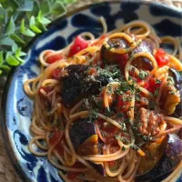 なすとチキンのトマトソースパスタ|MAPITEEさん