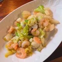 西洋ニンニクと海鮮炒め|aoiさん