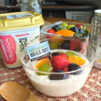 ﾌﾙｰﾂ豆乳ﾖｰｸﾞﾙﾄ|まりおさん