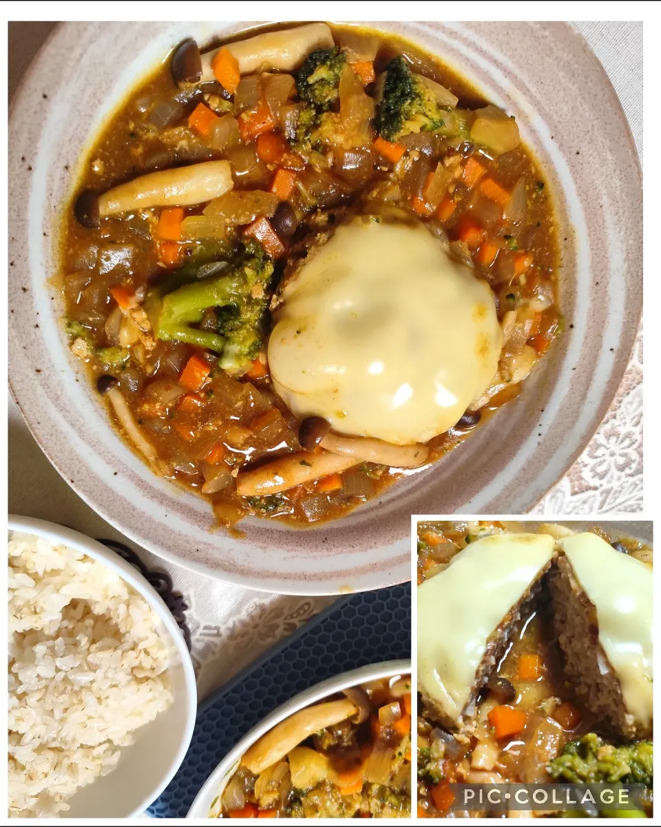 まりおさんの料理 ｶﾚｰ煮込みﾁｰｽﾞﾊﾝﾊﾞｰｸﾞ|m.rafuさん