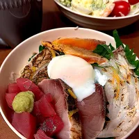 炙り海鮮丼|やすさん