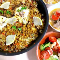 目玉焼きチーズのっけドライカレー|pepiさん