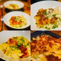 Dinner ! Dinner ! 
Baked Cauliflower Mozzarella Cheese Pasta with Taro fish fillet topped with Parmesan cheese 
#cauliflower #cheese #homecooking
#homemade
#ilo|Emanuel Hayashiさん