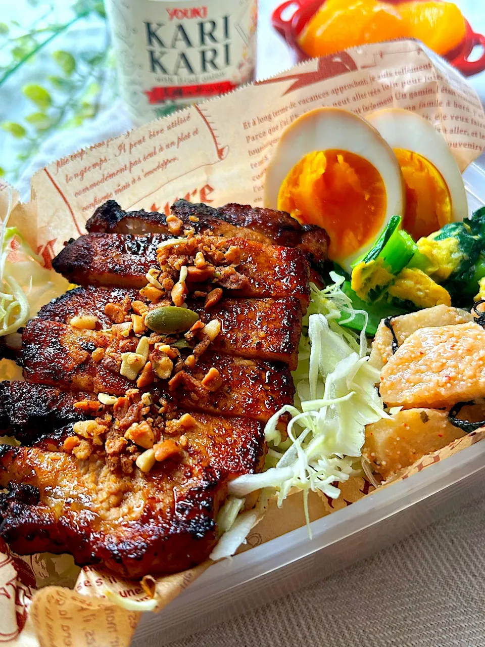 【誤差あり弁当】トンテキ弁当|まなまな♡さん