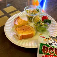 バタートーストにわさビーフ|かっちゃん杉さん