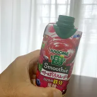 今日の昼ご飯　KAGOME野菜生活100  ベリー&ざくろスムージー|なびさん