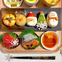 すずさんの料理 手まり寿司でクリスマスごはん