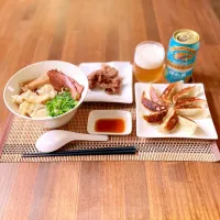 ワンタン麺餃子唐揚げビール|Ruotoさん