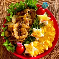 豚こま炒め弁当|ヘルペイさん