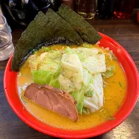 味噌ラーメン+キャベツ|しのぶさん