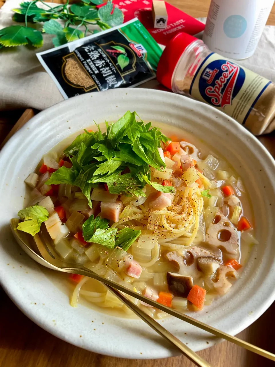 コロコロ野菜noスープパスタ|スイーツポテトさん