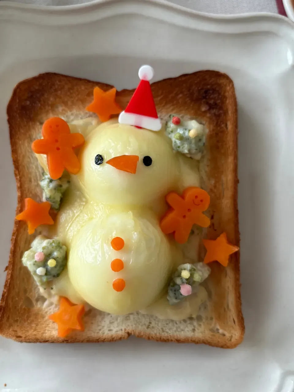 ゆきだるまグラタントースト|yumimaさん