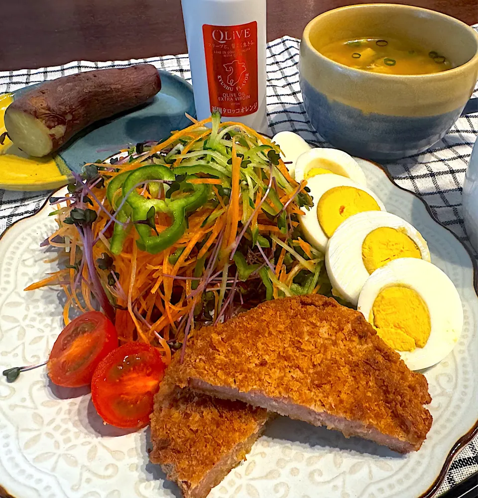 大豆ハムカツランチ|りんりんさん
