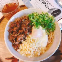 お昼ご飯🌸肉玉うどん|samさん