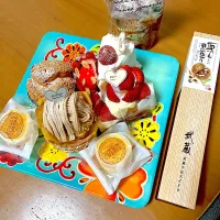 １日フライングで記念日のお祝いに買って来てくれた木いちごさん(熊本県菊陽町)のケーキ💕|さくたえさん