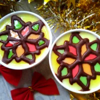 ステンドグラス風牛乳寒天ゼリー|きこりnoteさん