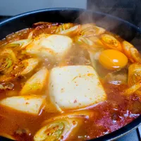 スンドゥブチゲ    自家製キムチを作っているので、やや辛めのスンドゥブです❣️冬はフーフー言いながら食べるのが最高です♡(๑♡ᴗ♡๑)
