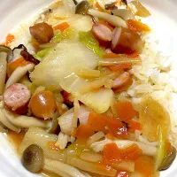 八宝菜ライス、お味噌汁| Ayaさん