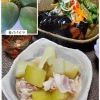 青パパイヤと豚バラの炊いたん✨|びせんさん