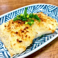 白身魚の味噌マヨパン粉焼き🍀