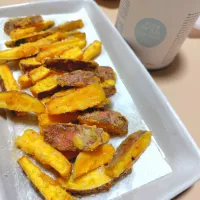 安納芋スティック揚げ with マヨルカの塩| けろよんさん