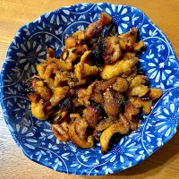 鶏皮の甘辛炙り焼き|おさむさん