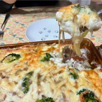 ソーセージと木の子のグラタン|おさむさん