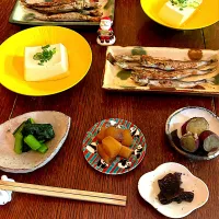 晩ごはん♯ししゃも♯|小松菜さん