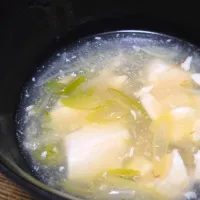 焼きねぎと豆腐のとろみスープ| ぱんだのままんさん