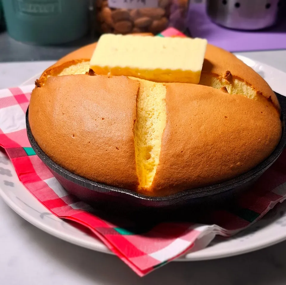 🥞 ‎お孫ちゃんのスキレットパンケーキ𓌉🥞|ゆきさんさん