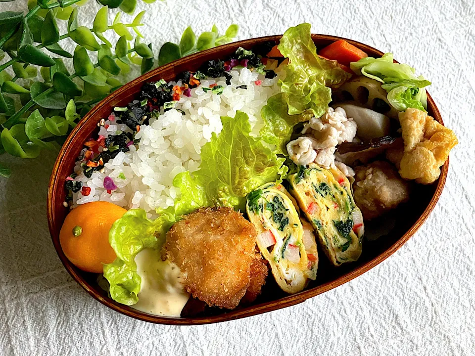 ＊0135. メカジキのカレーマヨフライ🐟娘ちゃんの高校生弁当🍱＊|＊抹茶＊さん